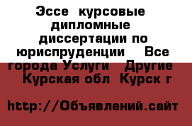 Эссе, курсовые, дипломные, диссертации по юриспруденции! - Все города Услуги » Другие   . Курская обл.,Курск г.
